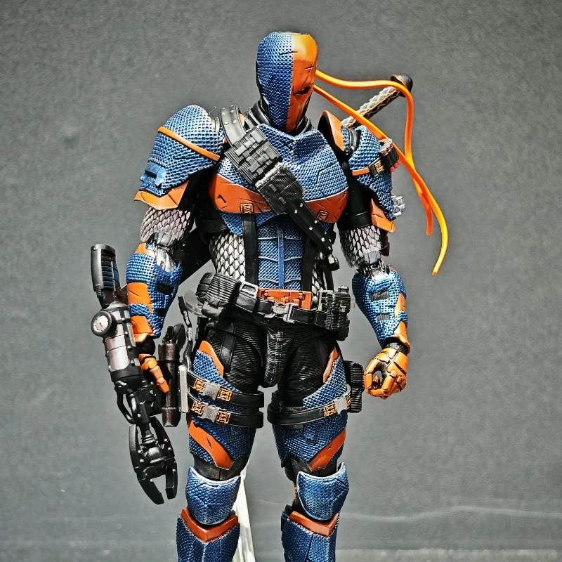 Lpzz Rouno Cueure Dc002 Deathstroke Arkham Knight وحدة نهائية متحركة باتمان نموذج أنيمي عمل الشكل تمثال اللعب هدية