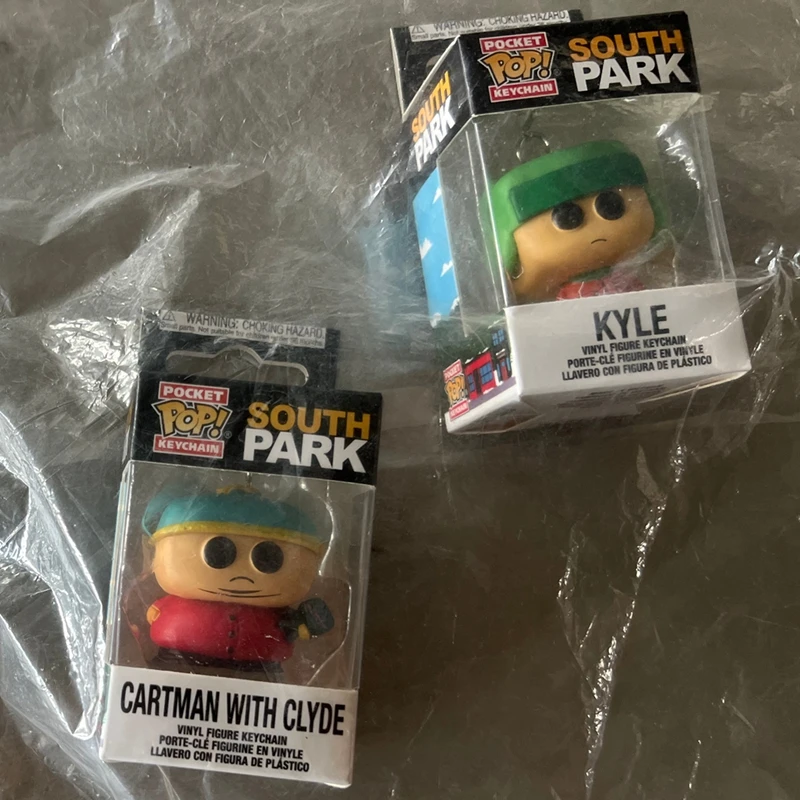 South Park FUNKO POP Pocket ZOMBIE Stan MYSTERION Kyle Keychain KENNY Cartman with Clyde Action Figure Toy Keychain for Pendant - view 2