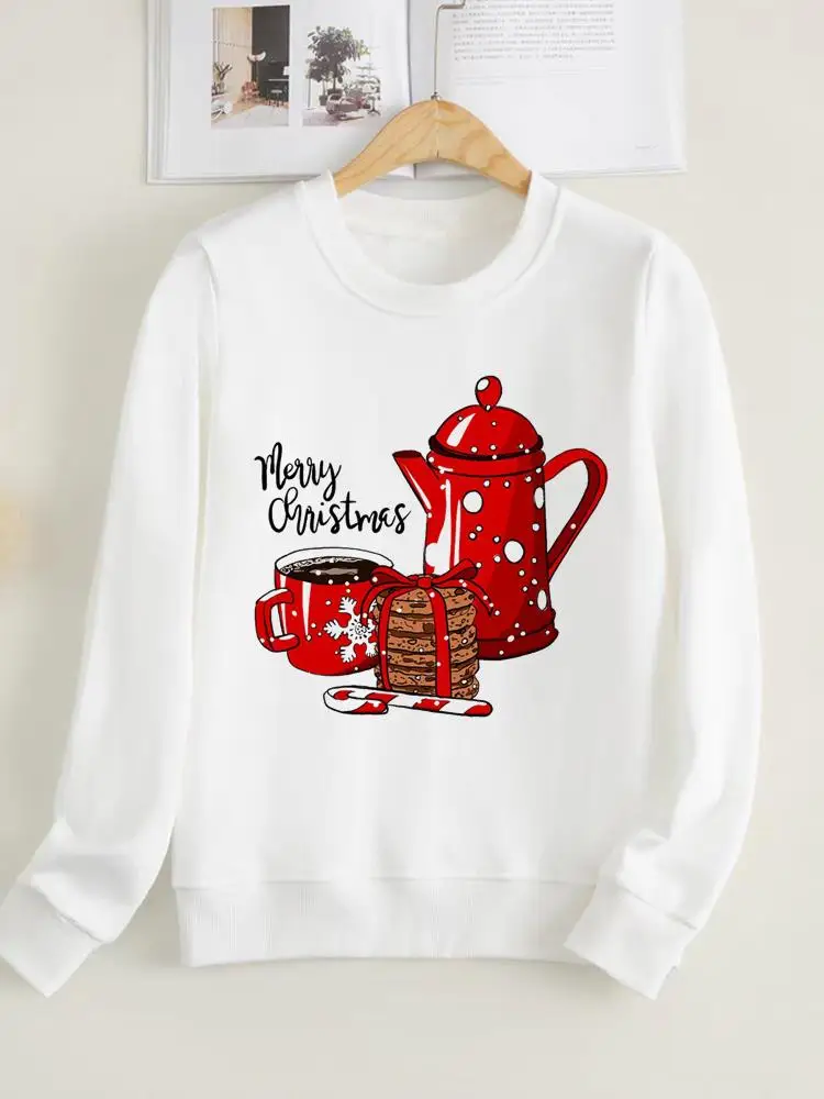 

Watercolor Love Letter Clothing Christmas Spring New Year Fashion Winter Pullovers Women Fleece Print Female Graphic Sweatshirts