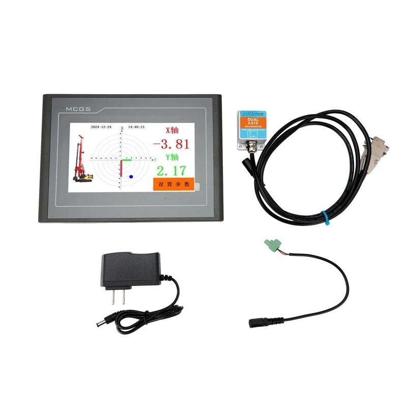 

Piling vertical detector Mast angle display instrument Verticality detection