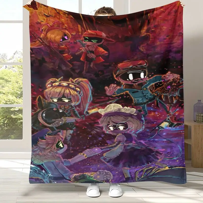 Murder Drones Uzi N Cyn Cartoon Flannel Throw Blanket,Cozy Warm Blanket for Bed,Sofa,Living Room,Picnic,Camping,Home Decor,Gift