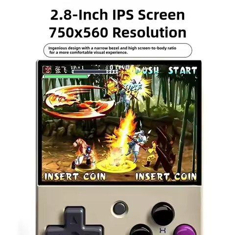 Miyoo 미니 V4 콘솔 휴대용 게임 플레이어 2.8 ''IPS OCA 휴대용 비디오 게임 2000mAh Linux 시스템 레트로 게임 콘솔