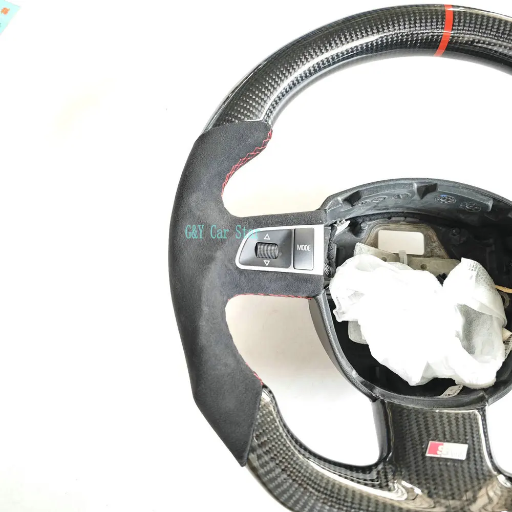 Carbon Fiber Leather/ Alcantara Steering Wheel For Audi A3 8P A5 8T 8F Q5