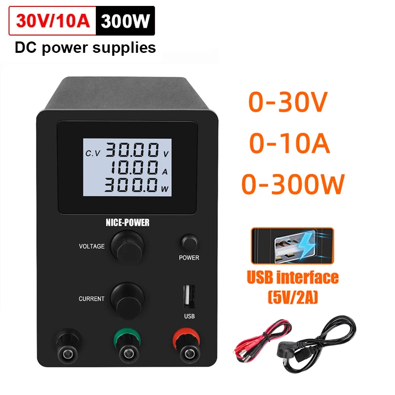 DC Power Supply R-SPS3010D Laboratory Maintenance Workbench  30V 10A Voltage Current Regulator 60V 5A Stabilizer Switching Power