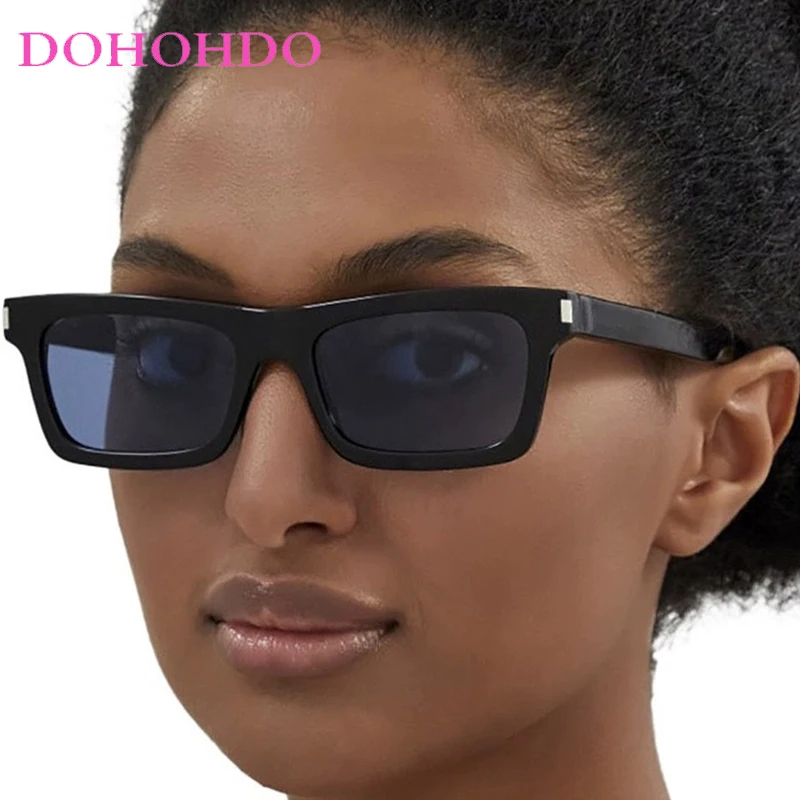 

Vintage Classic Square Small Frame Rivets Women Sunglasses Luxury Brand Men Sunglass Outdoor Driving Travel Shade Eyewear UV400