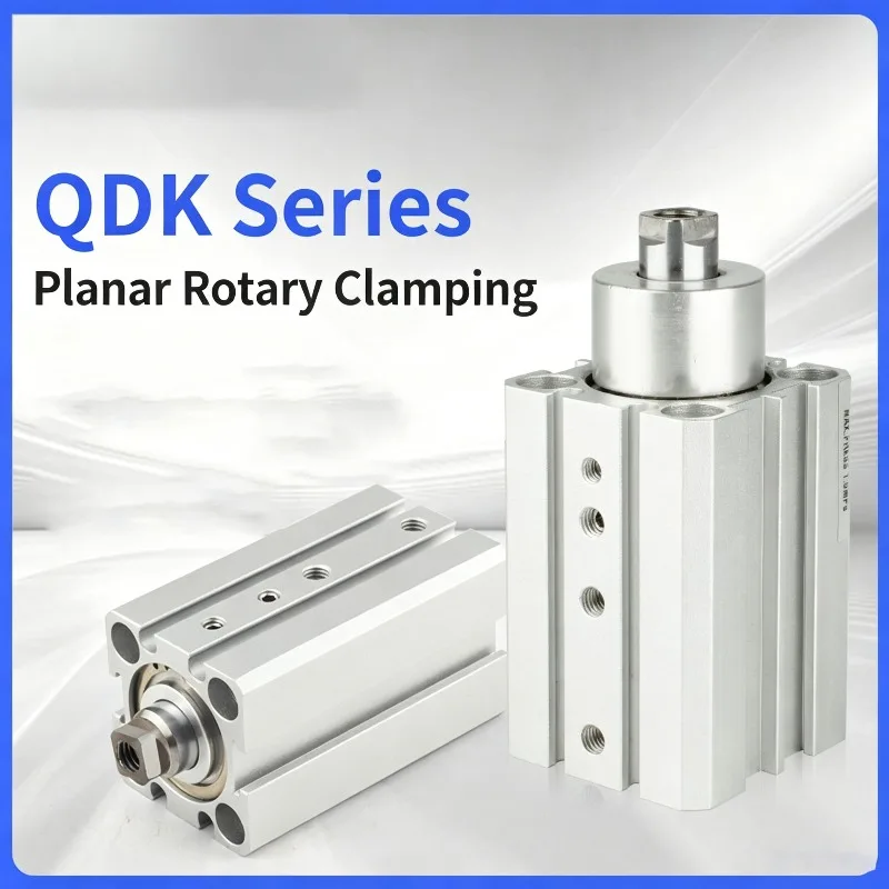 QDK Air Pneumatic Cylinder QDKR/QDKL Wearing Board/Flat Type 20/25/32/40X5S-SU Rotary Clamping Rotation Downward Pressure Of 90°