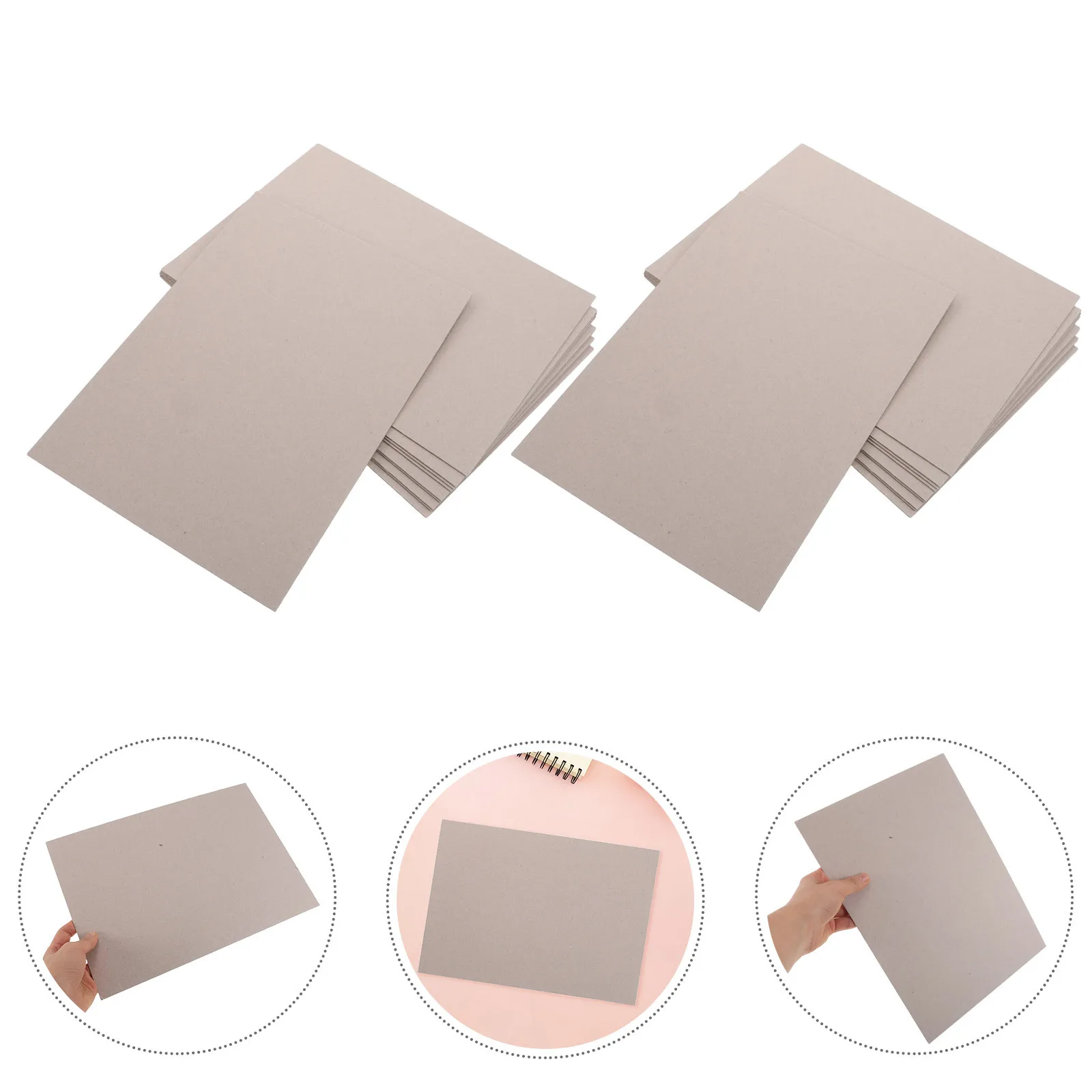 20 قطعة 1 مللي متر سميكة ملزمة من الورق المقوى الثقيلة كتاب المجلس Diy بها بنفسك المشاريع الحرفية غلاف الألبوم سجل القصاصات الورق المقوى ورقة رمادي #1