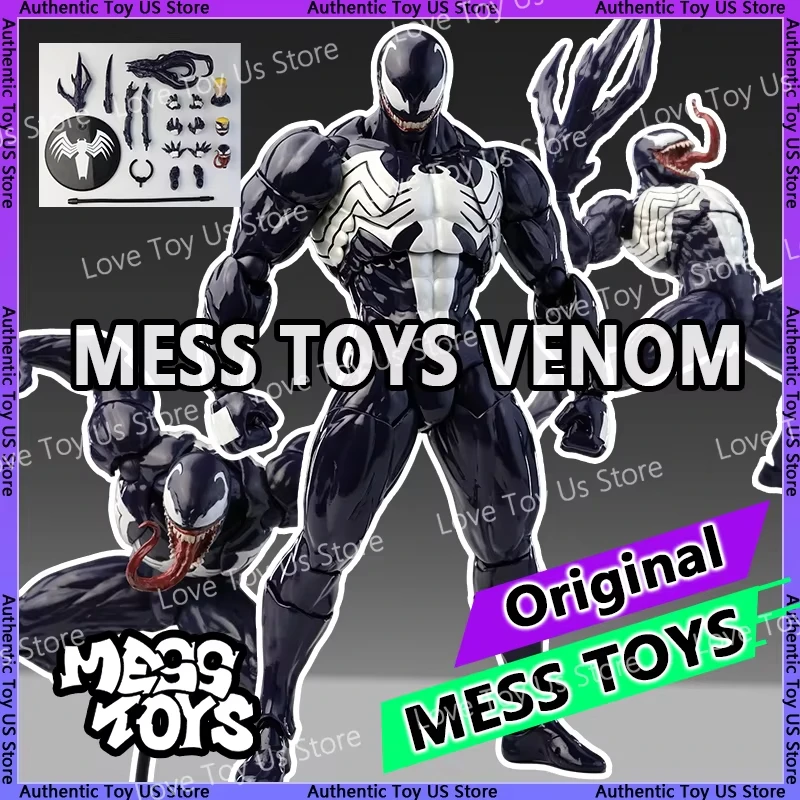 NEW Mess Toys Venom Lethal Neighbor Spider Man Symbiotic Black