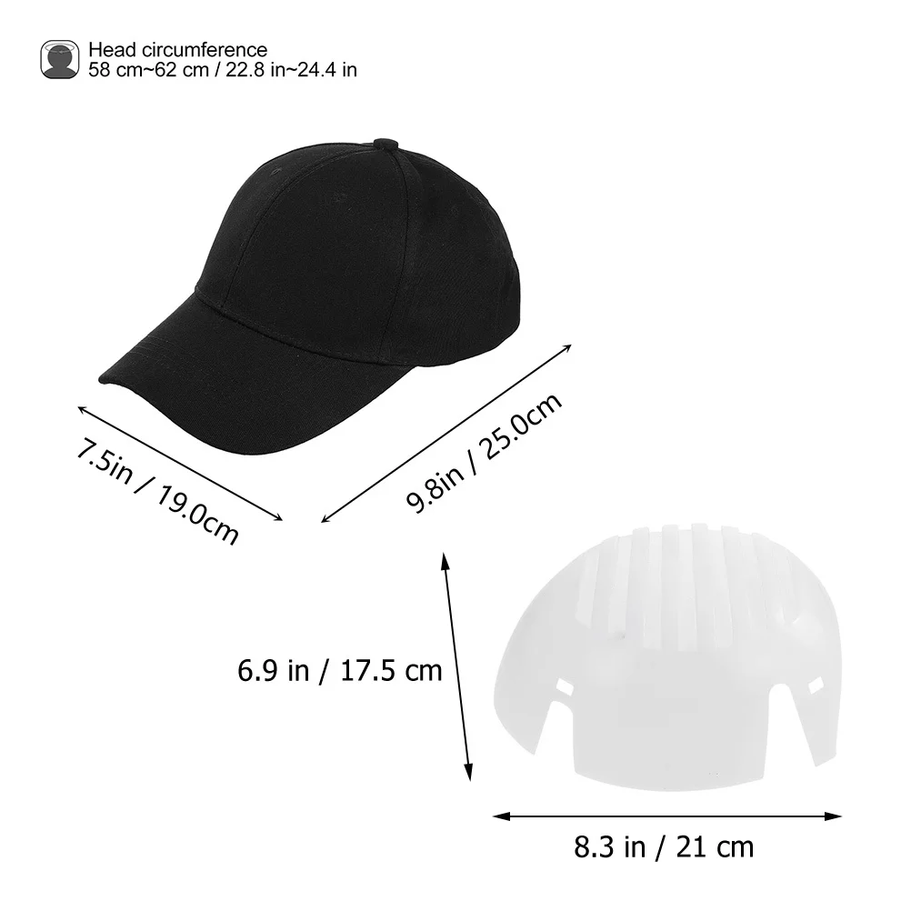 1 مجموعة عثرة قبعات إدراج ل قبعة بيسبول Pe القطن واقية بطانة عثرة كاب إدراج قبعة الرجال حماية العمل #5