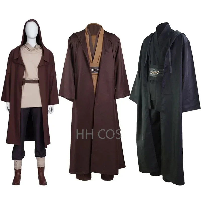 Obi Wan Kenobi Cosplay Costume Jedi Knight Robe Suit Halloween Jedi Performance Costumes