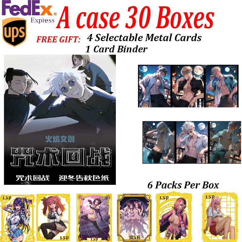 

Wholesale Newest Jujutsu Kaisen Japanese Anime Booster Box Doujin children Toys And Hobbies Gifts