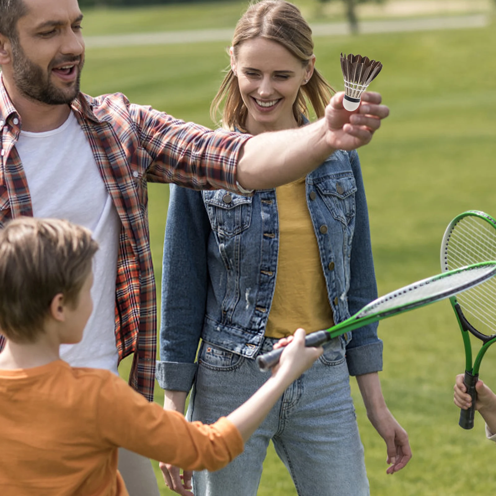 

6Pcs Portable Training Badminton Shuttlecocks Durable Lightweight for Indoor Outdoor Fun Shuttlecock Shuttlecocks