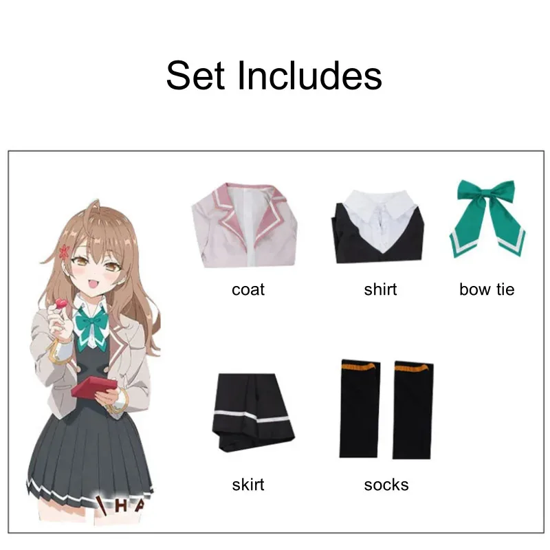 أزياء أنيمي أحيانًا يخفي مشاعرها باللغة الروسية أليسا ميخائيلوا كوجو أزياء تنكرية يابانية JK مجموعة زي الطالبات