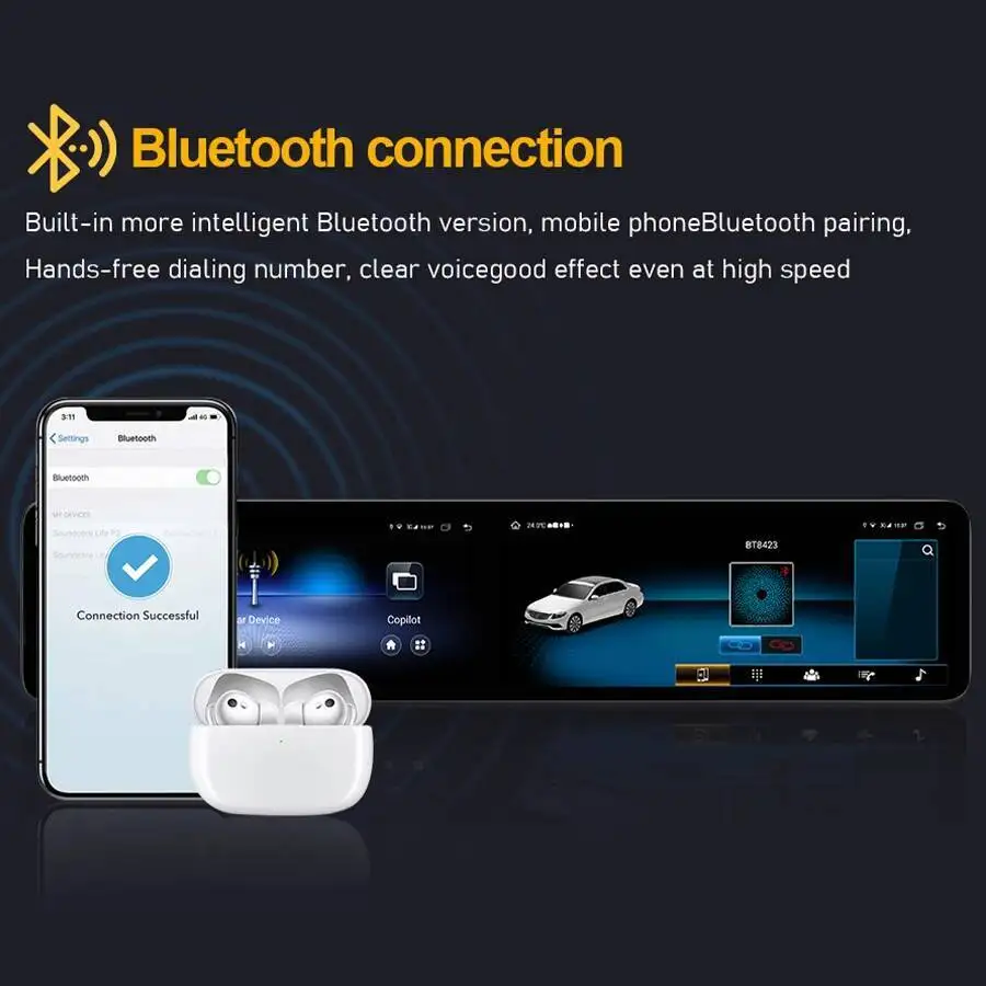 

Android 15 Car radio stereo Carplay dual Screen For Mercedes Benz e class W212 E200 E230 E260 E300 S212 2010-2015 NTG4.5 NTG5.0