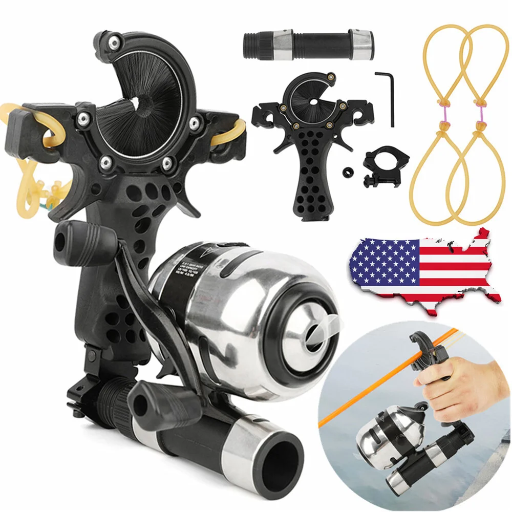 

Archery Hunting Fishing Slingshot Catapult Slingbow Bow Arrow Bowfishing Kit Outdooring Shooting Fishing Hunting Fish Tool