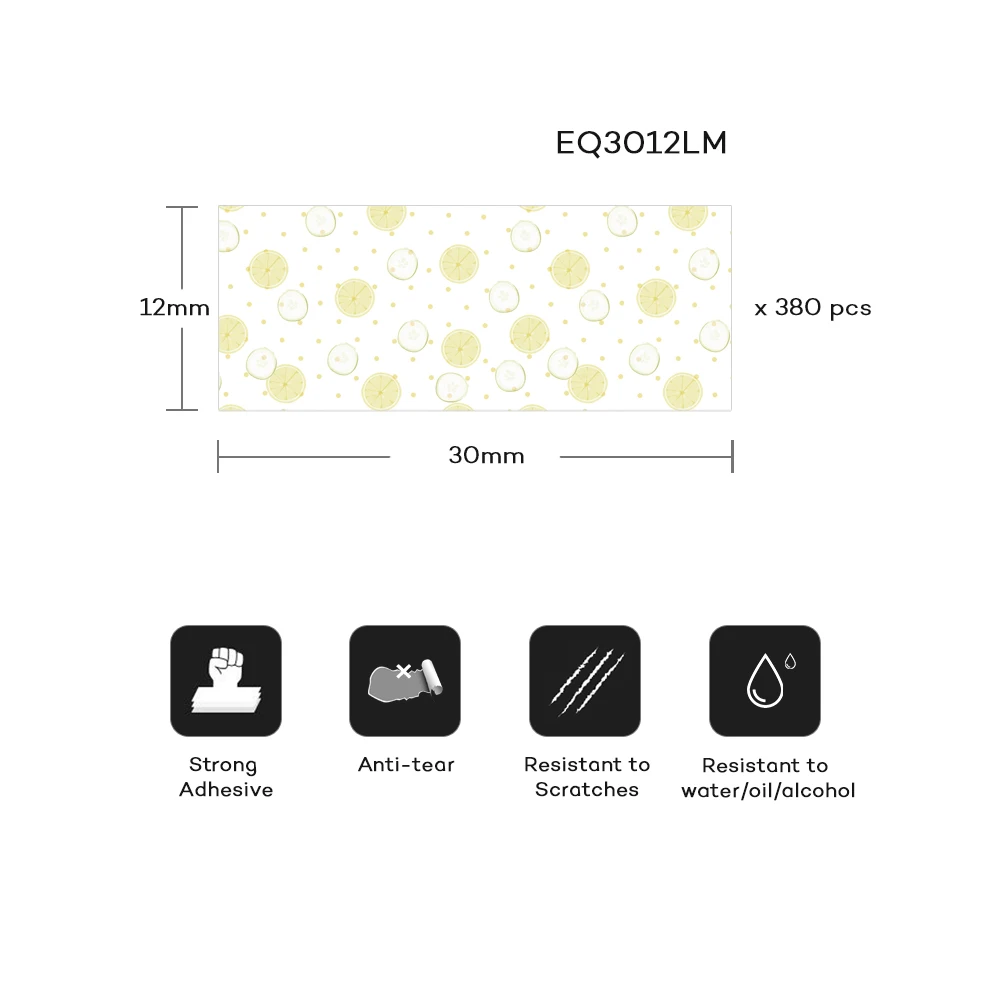 1 Rolle Phomemo M110 M220 M200 Etikettendrucker-Aufkleber Selbstklebendes Thermopapier Kompatibel mit EQ11 E210/P50/DETONG P1 – Detail 1