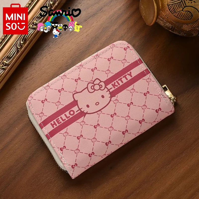 

Miniso HelloKitty New Women's Card Bag Fashionable and High-quality Multi Slot Card Bag Cartoon Large Capacity Storage Card Bag