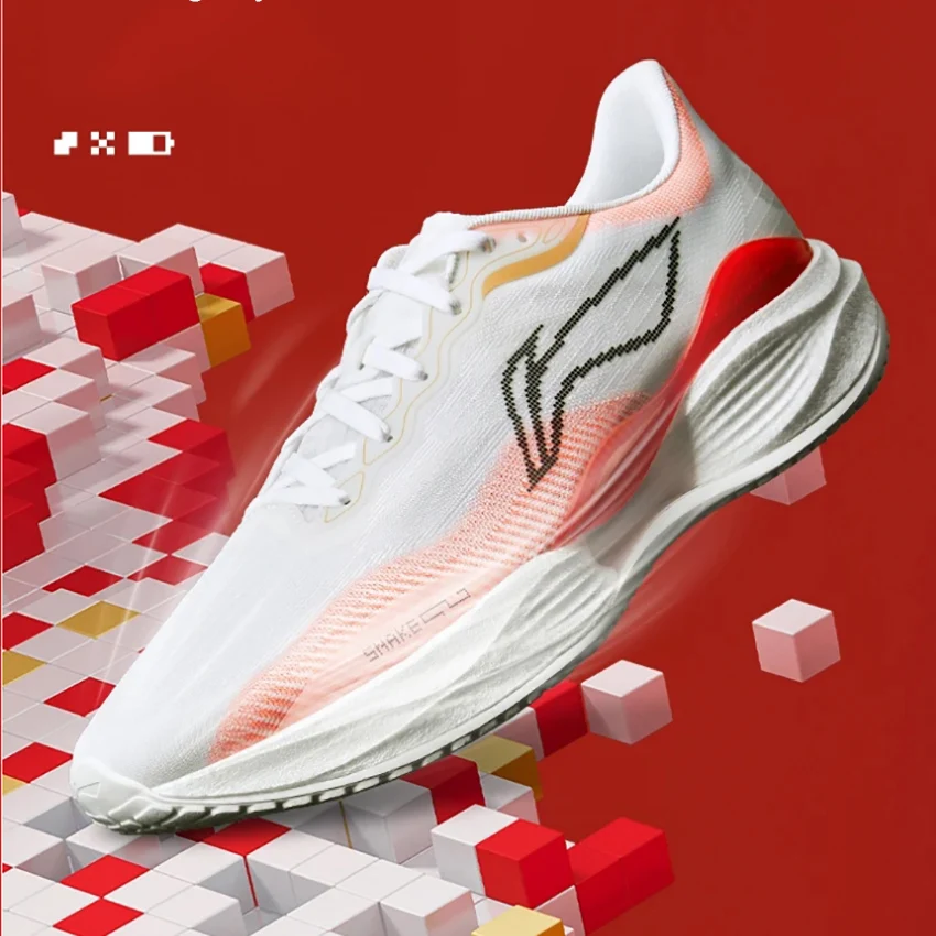 حذاء الجري LI-NING SUPERLIGHT 22 New Year Color للرجال مريح وخفيف الوزن ومبطن ARBV001