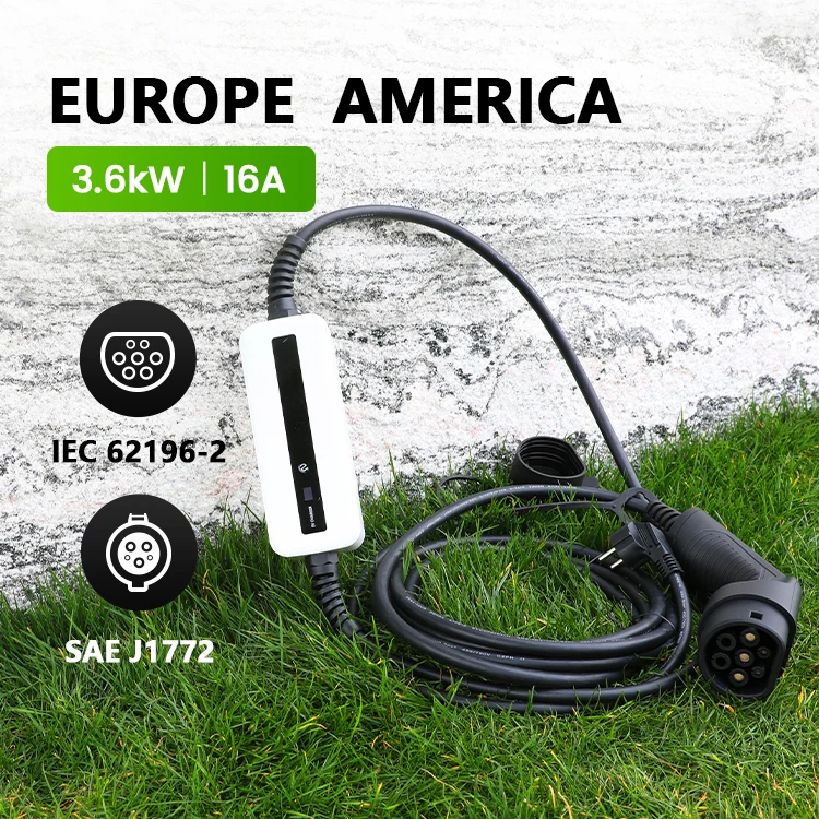 BESEN EASY CARRY IP66 IK10 3.6kW 16A On The GO EV شاحن محمول لتاجر شحن السيارات الكهربائية #3
