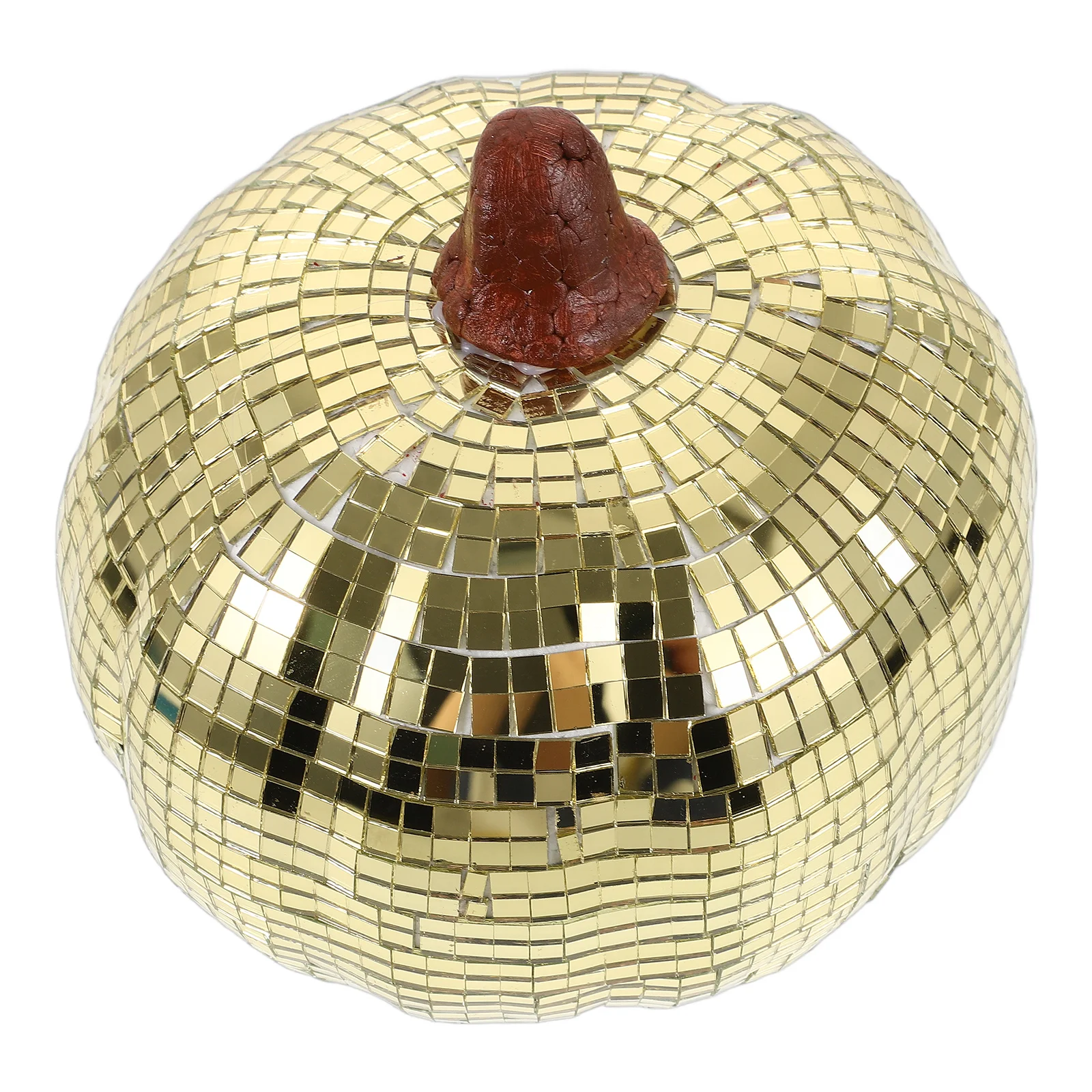 

Disco Pumpkin Ornaments 15cm Mirror Surface Decorative Prop Home Office Desktop Centerpiece Halloween Christmas Gifts