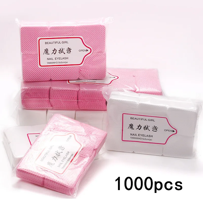 300/540/1000 pz Bianco Senza Pelucchi Salviette Per Unghie Tovaglioli Smalto Per Unghie Gel Dischetti di Cotone Unghie Artistiche Pulizia Manicure Pedicure Strumenti
