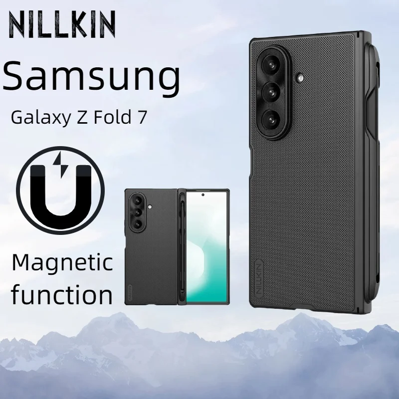 

Чехол NILLKIN Magsafe для Samsung Galaxy Z Fold 7 5G, магнитный чехол со стилусом S Pen, противоударный чехол для Samsung Z Fold 7