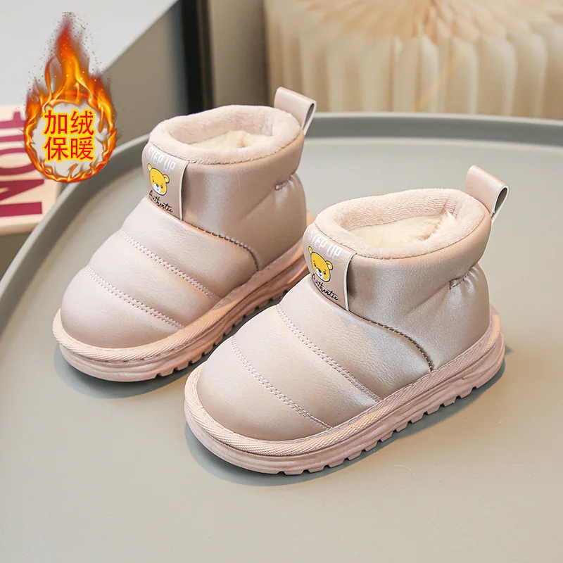 

Children Boots For Girls Boys Baby Young Fleece Thick Warm Snow Girl Shoes Ankle Boots Sapato Winter Boot Cotton Kids Girl Shoes