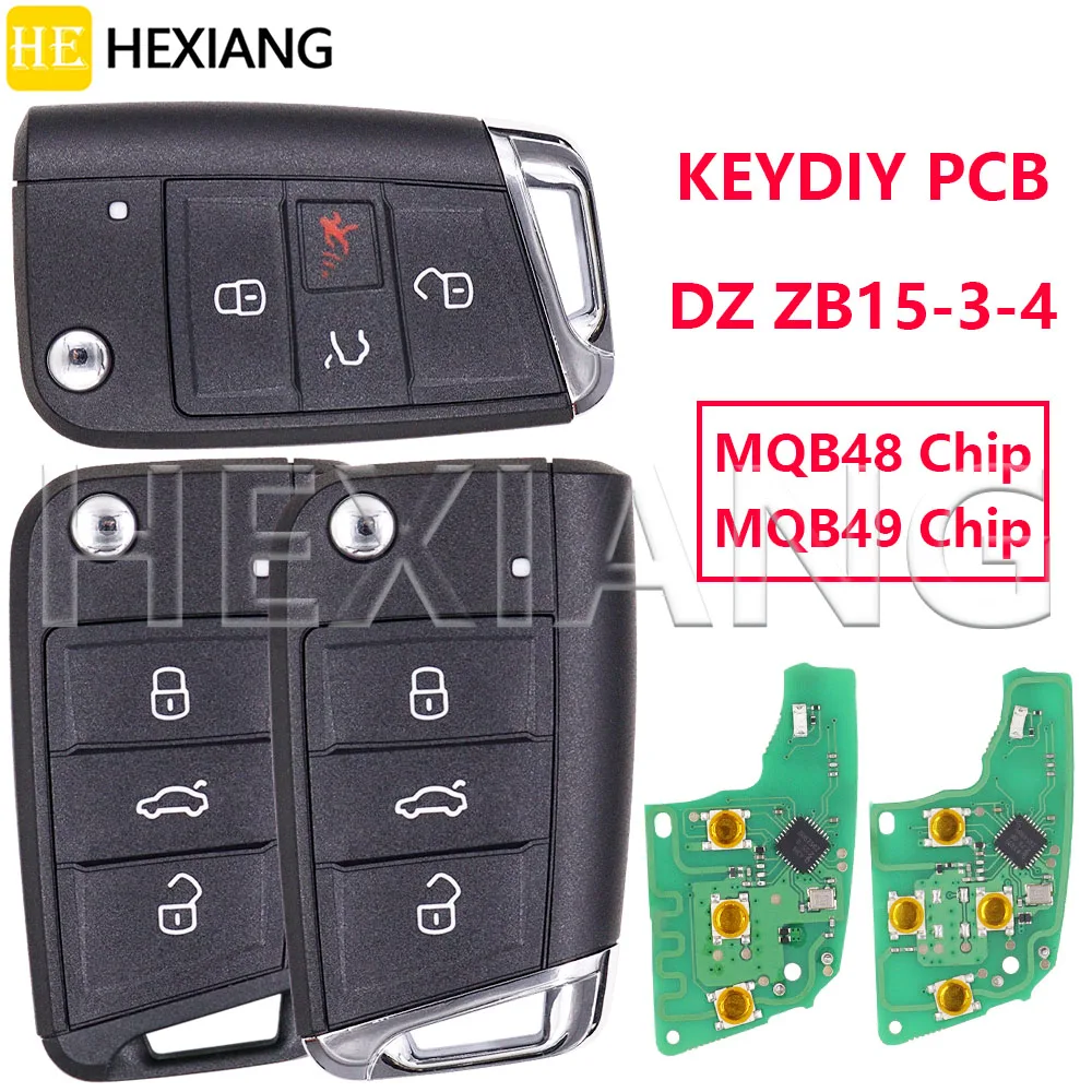 

HE KEYDIY PCB DZ ZB15-3 Car Remote Key For VW Volkswagen Tiguan Touran Octavia Superb Seat Golf Polo Skoda Leon Ibiza Ateca