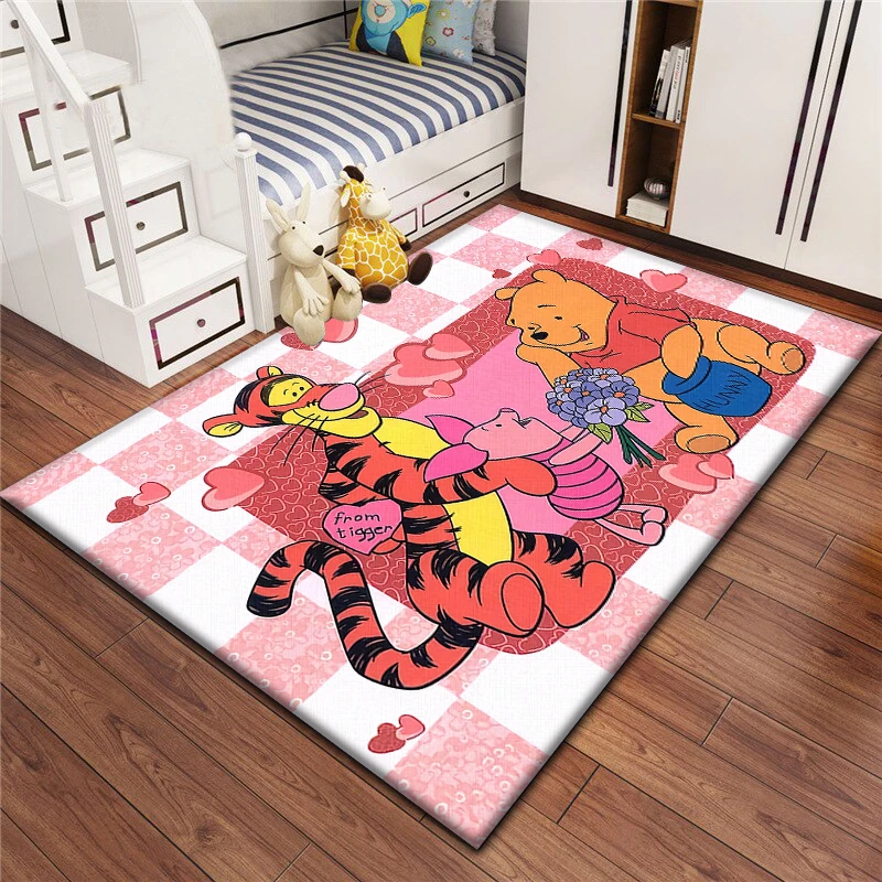 Winnie the Pooh Tigger cute Anime Carpet for children,Living room floor mat Kitchen mat Children\'s art Mat,bedroom decor rugs