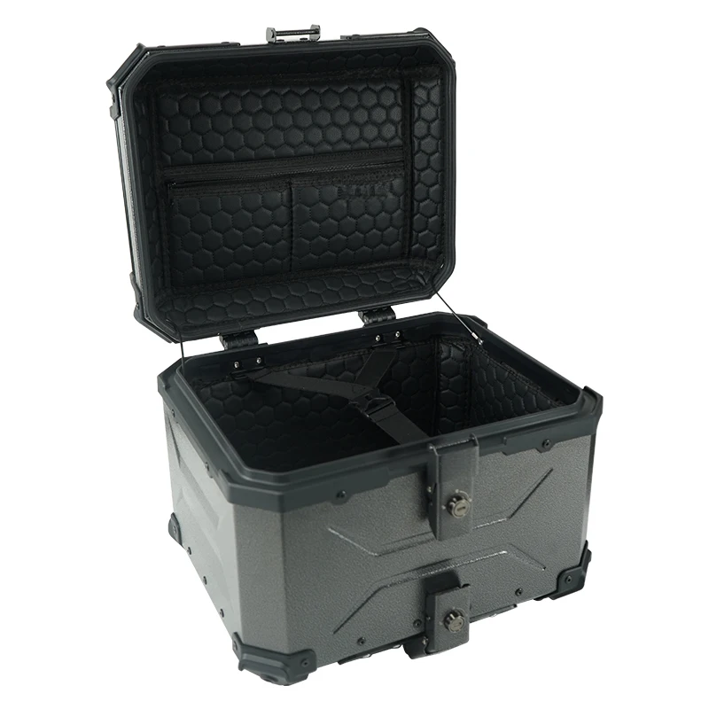 

High Quality F2-MOTO 45L Motorcycle Aluminum Alloy Tail Suitable Locomotive Scooter Waterproof Top Box Hot Selling