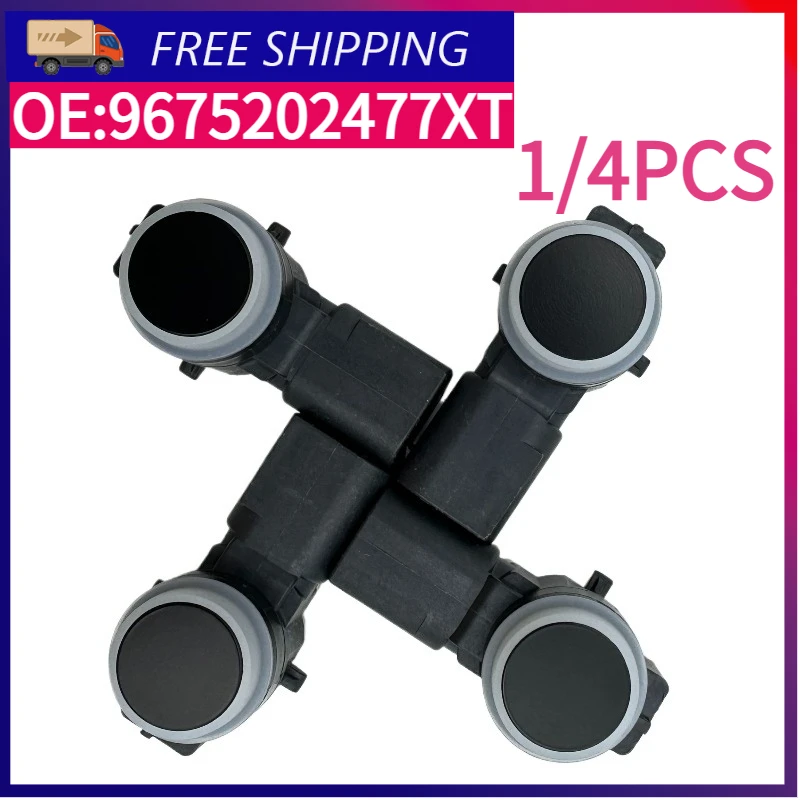 1/4PCS 9675202477XT PDC Parking Reversing Sensor For Peugeot 208 308 3008 2012-2019 Citroen C4 C5 2001-2014