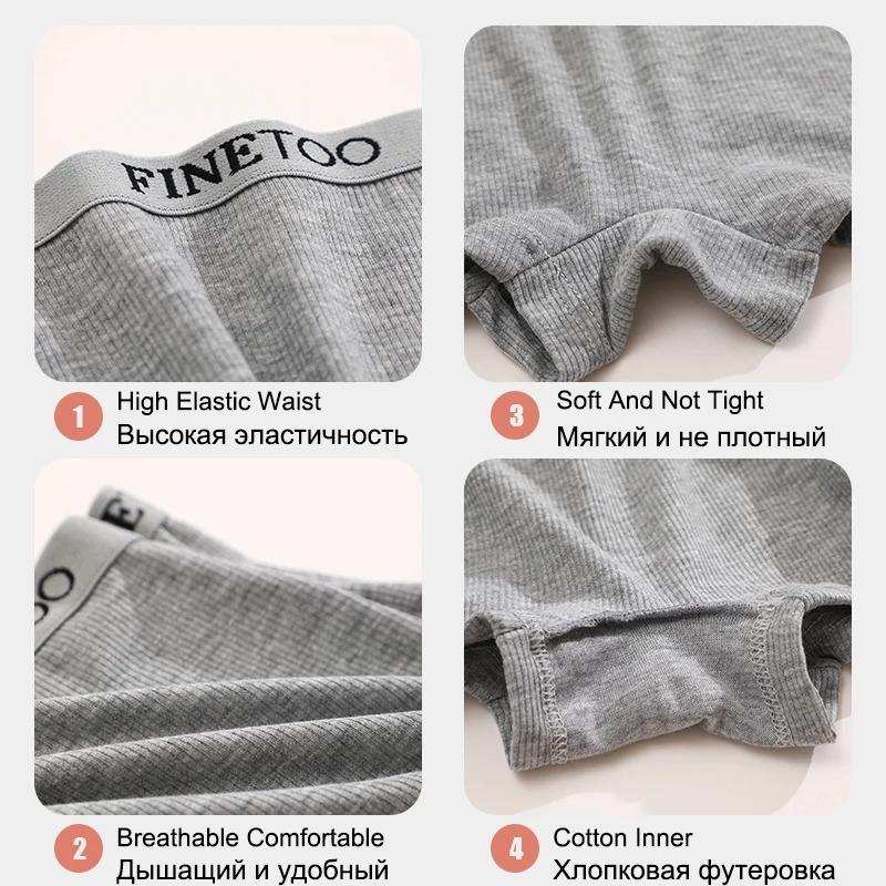FINETOO 6PCS/Set Women Cotton Panties Female Boxer Boyshort Low Waist Letter Logo Sport Underwear Ladies Pants Intimate Lingerie - Image 4