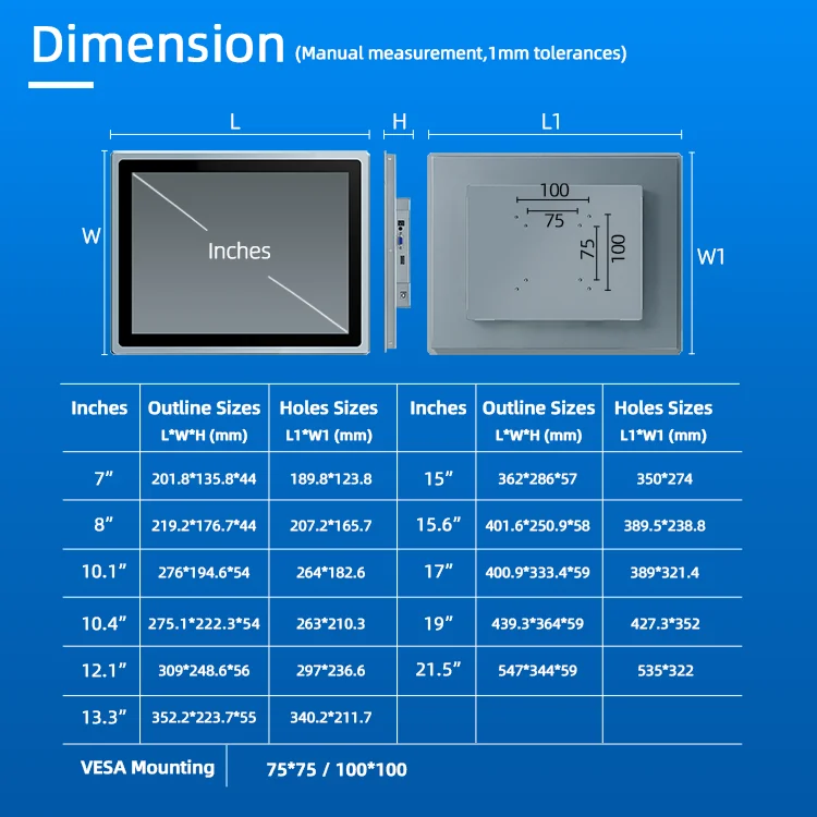 Gratis Verzending 15 Inch Alles In Een Computer Panel Mount Pc Intel I5 7300U 8G 128G Industriële Panel Pc