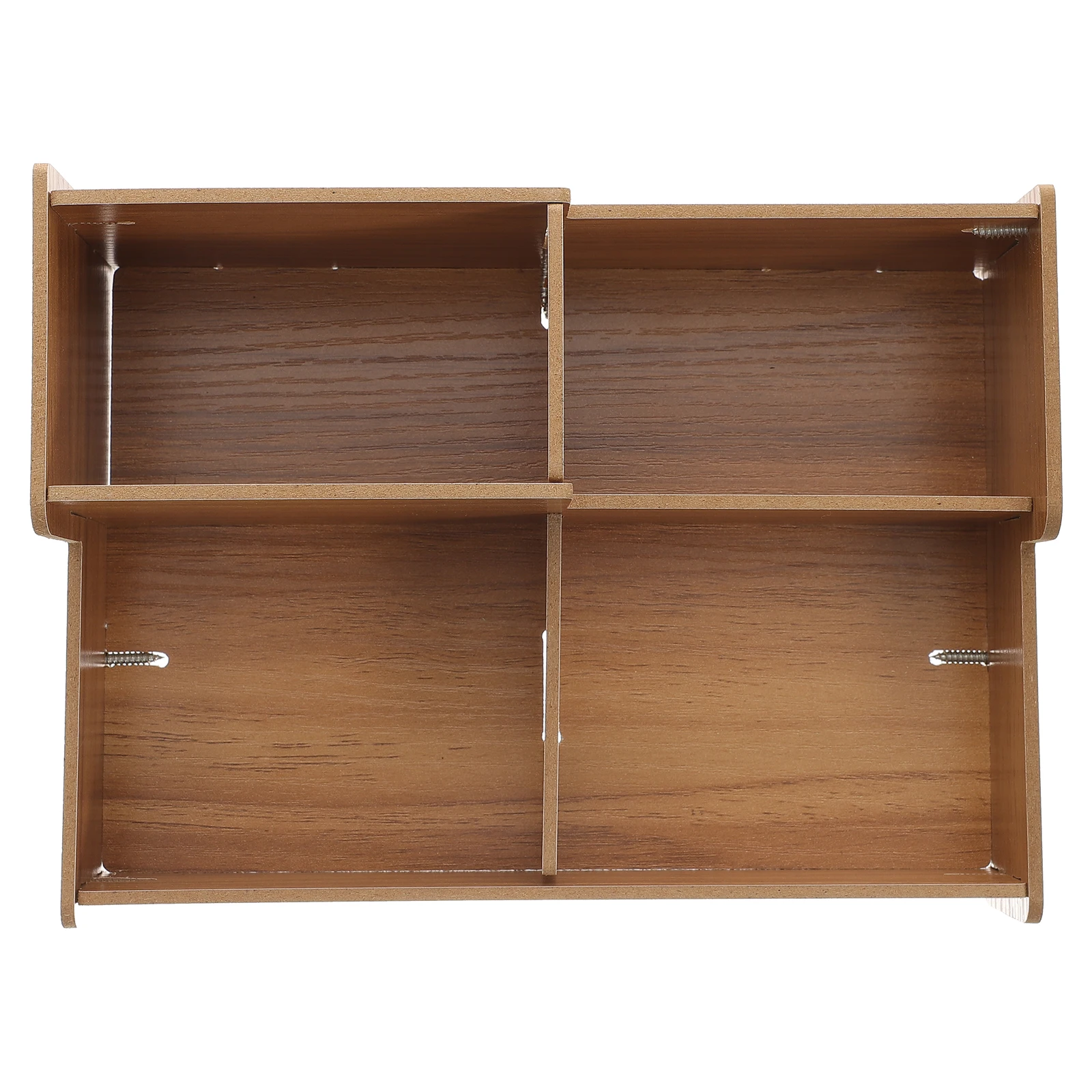 

Wooden Desk ganizer Stationery Storage Box Inclined Pen Holder Compact Large Capacity Multi Grids Office Study Bedroom File