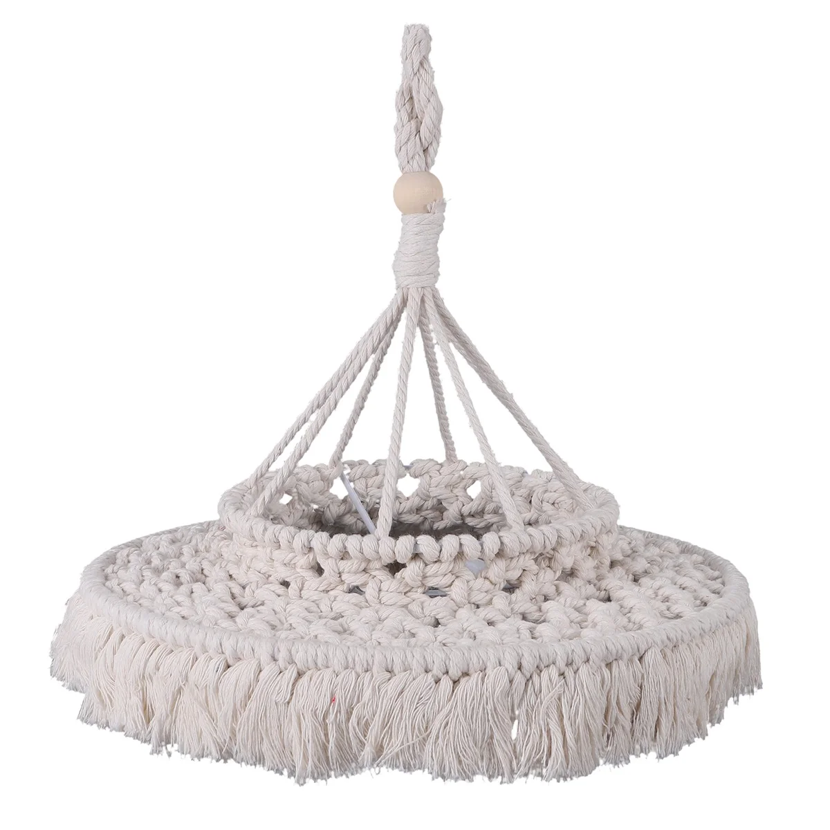 A389T NEW~Macrame Lamp Shade Boho Hanging Pendant Light Cover Modern Office Bedroom Living Room Nursery Bohemian Home Decor