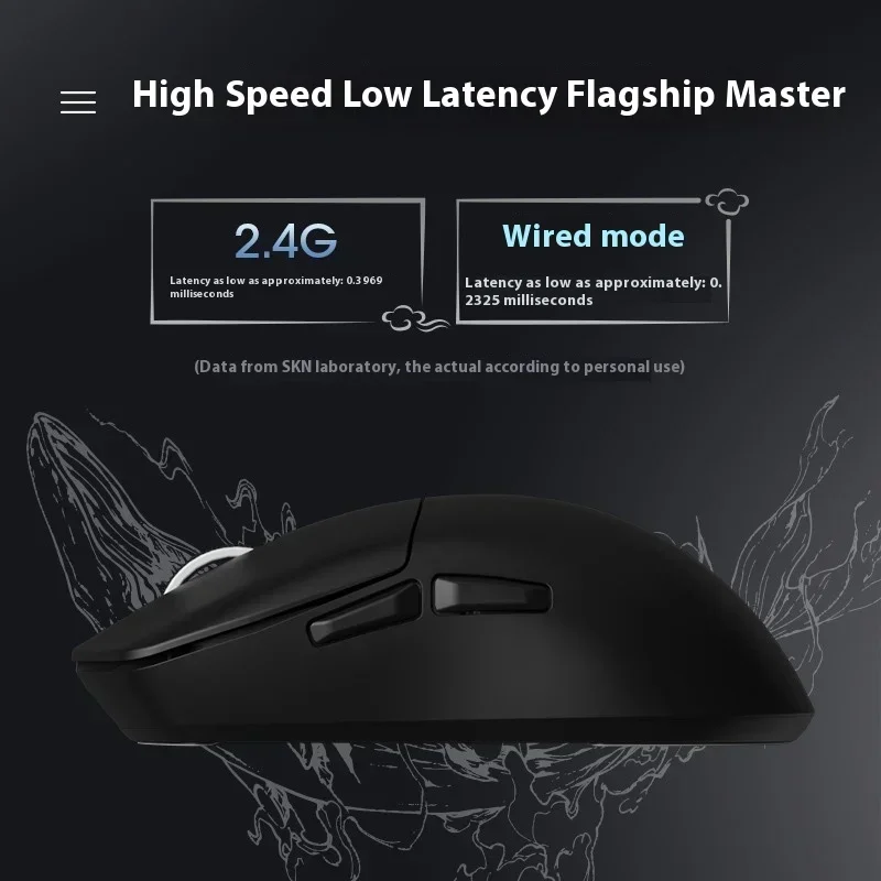 Skn youyu pro drahtlose maus drei modus paw3950 sensor 8k fps gaming maus leichte niedrige verzögerung 600mah gamer pc zubehör