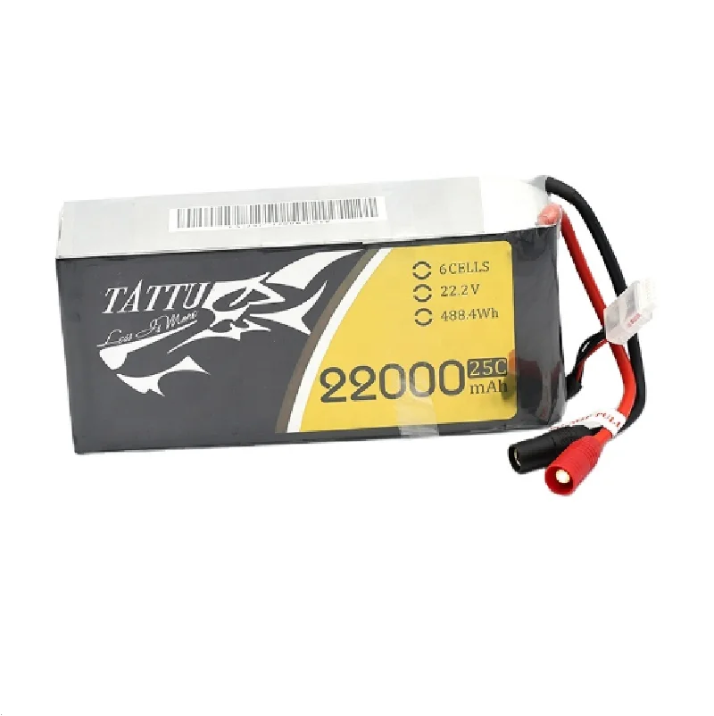 

TATTU 16000mAH 22000mAh 22.2V 6S LiPO Battery Burst 25C for Big Load Multirotor FPV dr one Hexacopter Octocopter