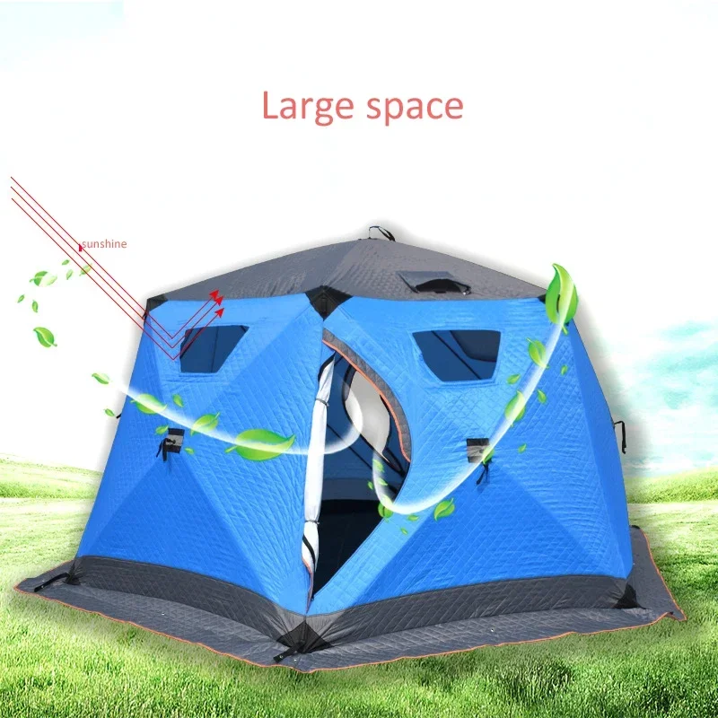 New Style Large Outdoor Windproof Cold-proof Winter Protection Ice Fishing Tent