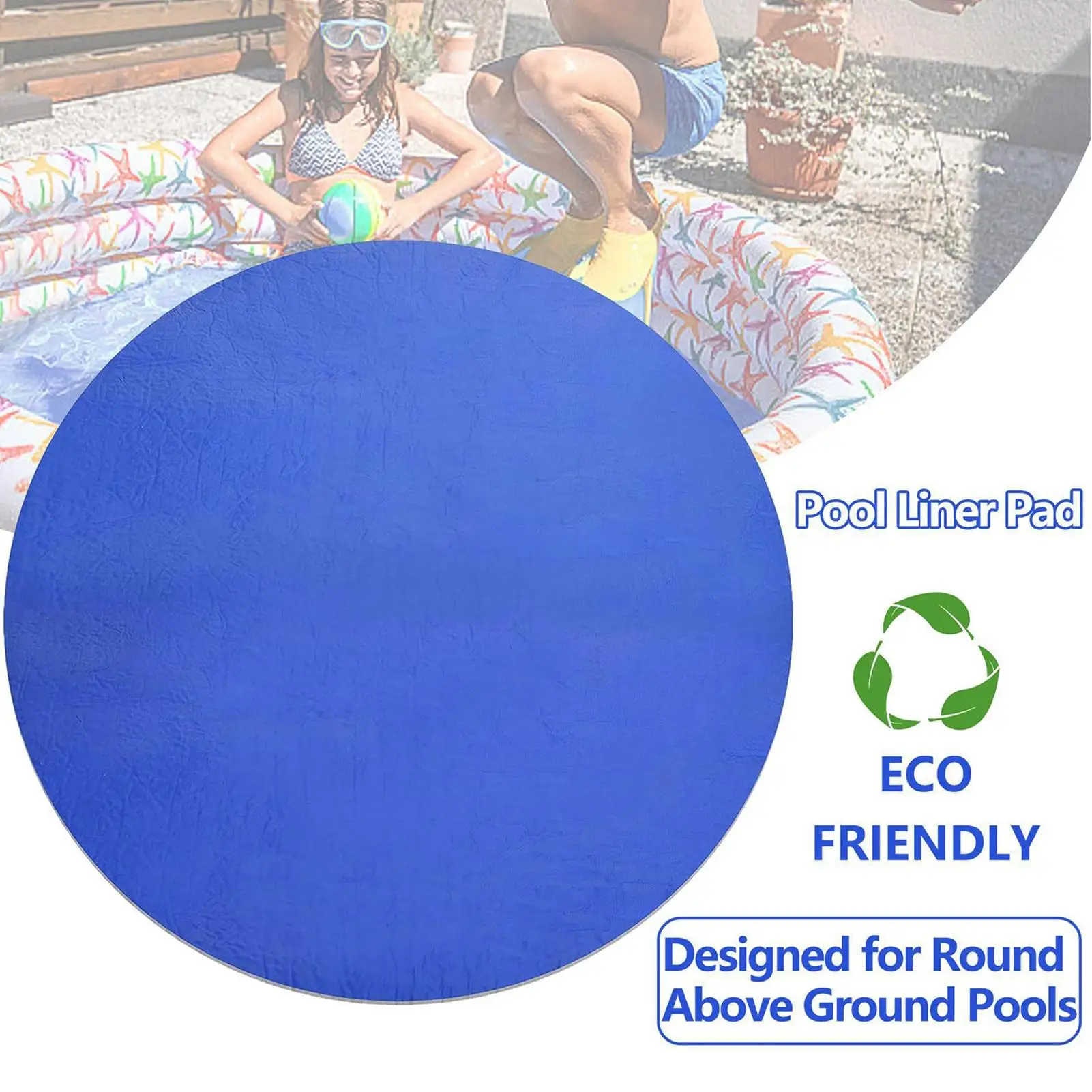 

Pool Mats for Floor Round Pool Ground Pad Protective Padding Cloth Puncture-Resistant Under Pad for Gym Commercial Concrete