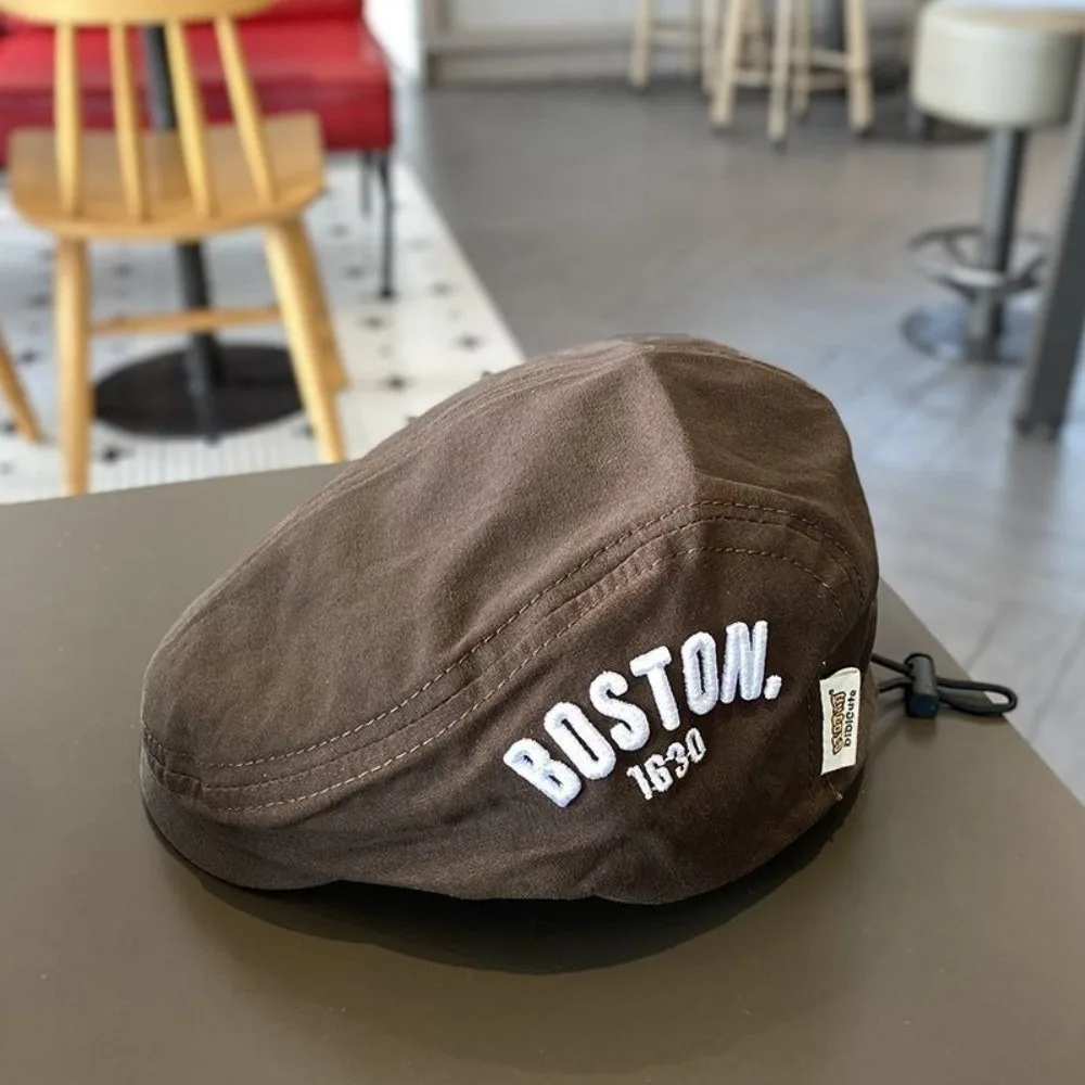 

Новый модный берет с вышивкой «БАСТОН», легкая фуражка, шляпа от солнца для детей