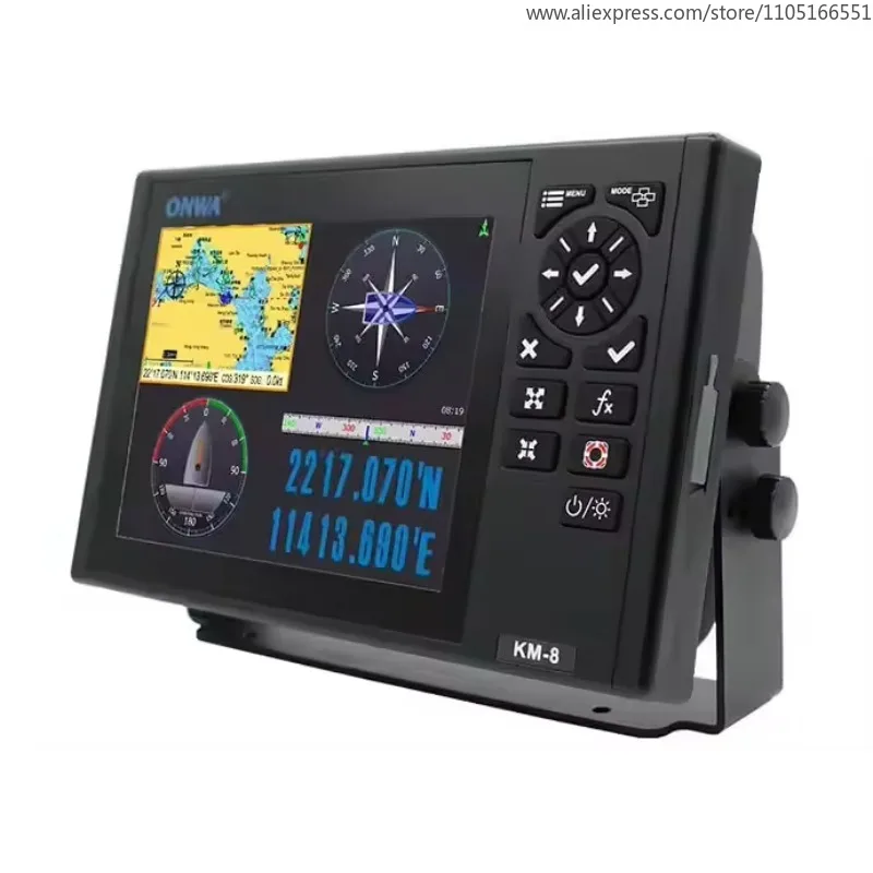 

ONWA KM-8 8-inch Marine GPS Chart Plotter Multi Function Display supports Expanded Features
