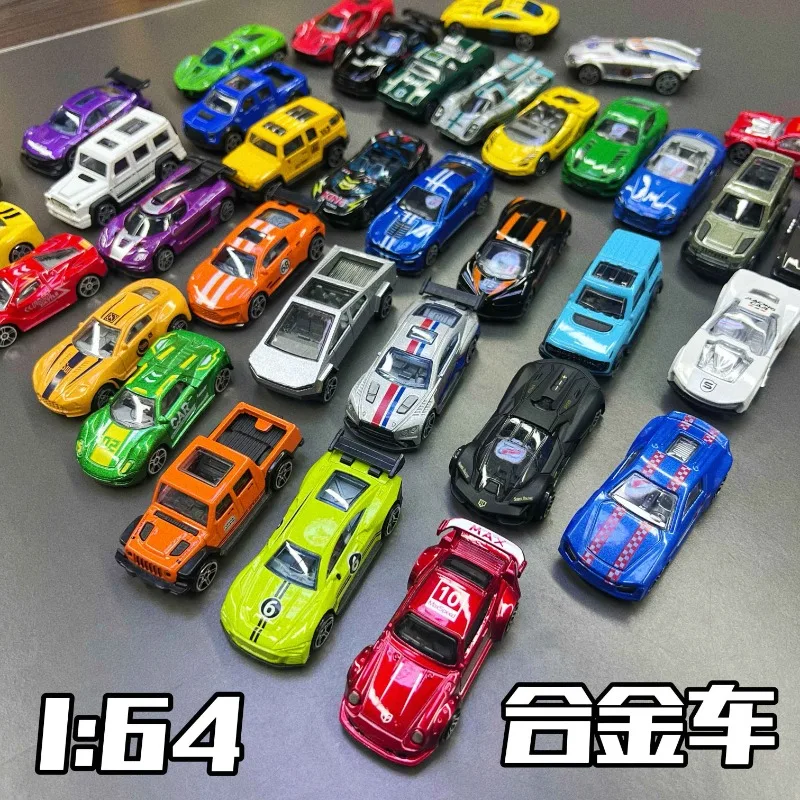 

1:64 Scale 4/6/12/18/24 Pcs Mini Alloy Car Model Set Diecast Cars for Boys Sliding Inertia Vehicle Children Toys for Kids Gifts