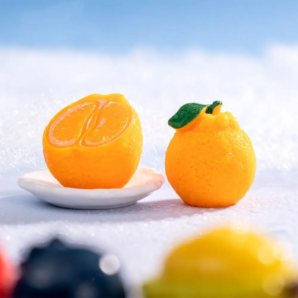 

Cute Simulation Fruit Figurines 3D Mini Artificial Fruits DIY Decorations Realistic Fruit Model Window Display