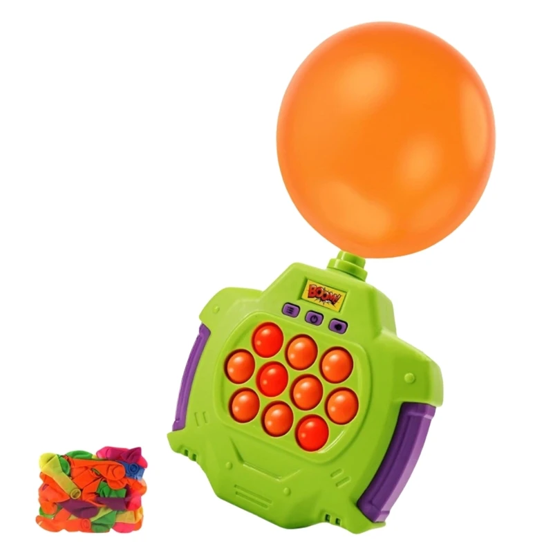 

F1CB Sensory Bubble Push Game Handheld Stress Relief Toy with Light Up Quick Press Bubble Features for Kids and Adults