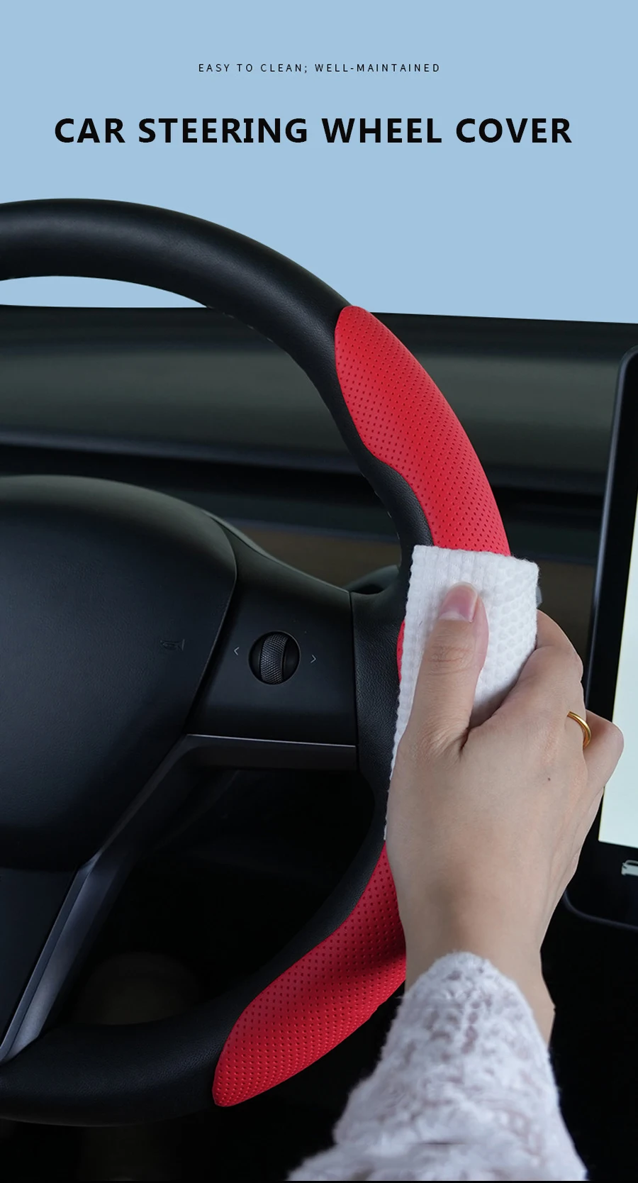 3-teiliges NAPPA-Lenkradbezug-Set für BYD Sealion 5 7 Seagull Dolphin ATTO 2 Seal U Auto-Innendekor-Styling-Ideen – Detail 2