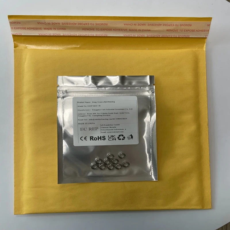 10PCS SMR74ZZ CB Air Bearing 4X7X2.5 mm Stainless Steel Hybrid Ceramic Bearing For Wind Speed Sensors