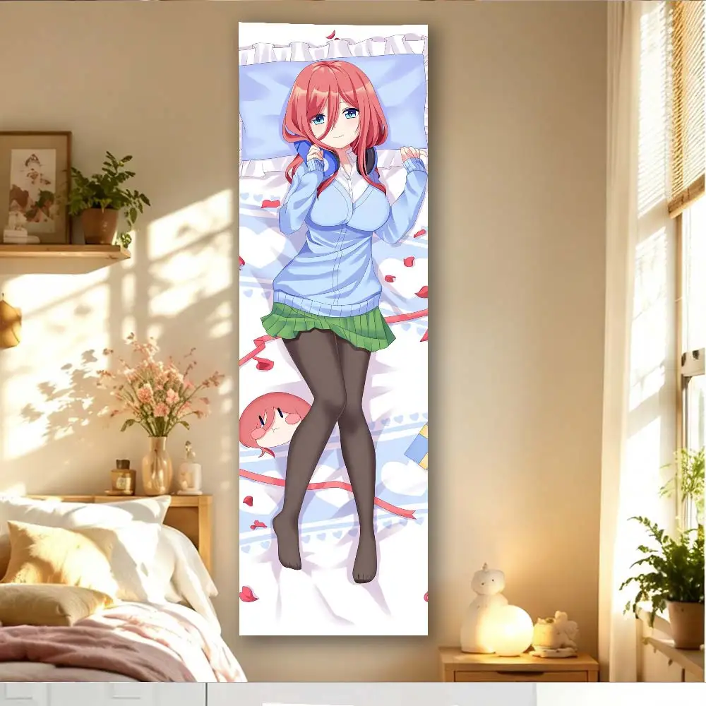 The Q-Quintessential Quintuplets Miku Nakano Vertical Long Anime Tapestry Bed Wall Hanging