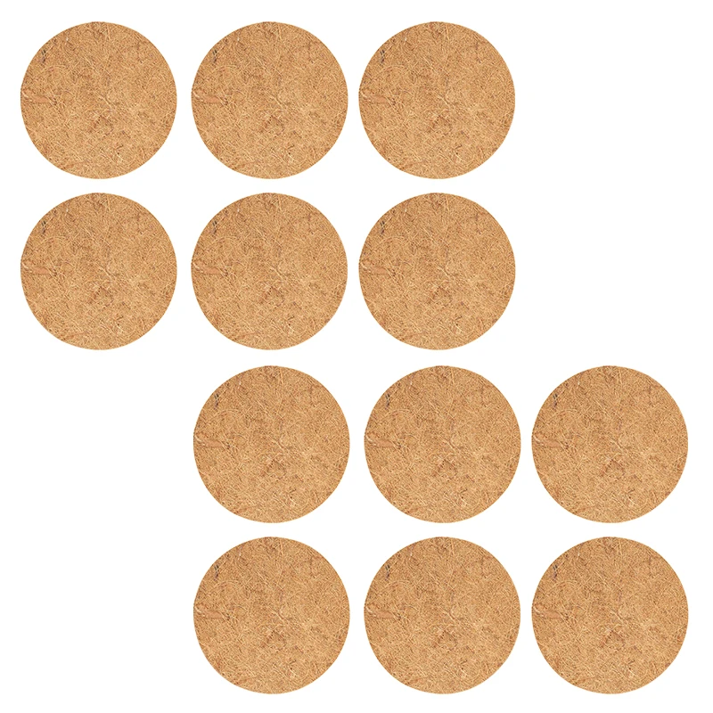 Cuttable Coconut Coir Round Mat for Plant For Pots Drainage Hole Liner Natural Fiber Breathable Gardening Essential