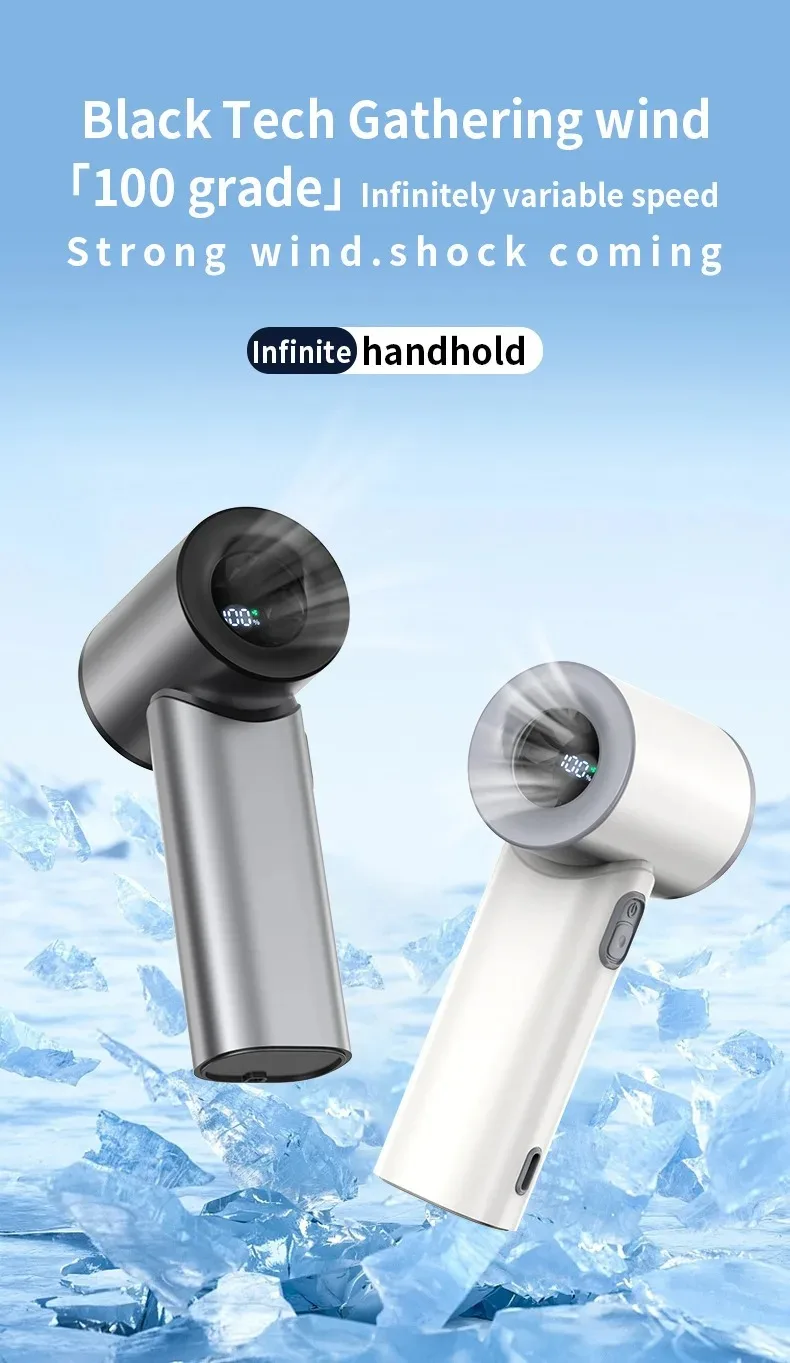 Mini Tragbarer Handventilator Hochgeschwindigkeits-USB-Ladefähiger Geräuscharmer Luftrechner-Ventilator für Reisen, Outdoor-Aktivitäten und Persönlichen Gebrauch – Detail 1