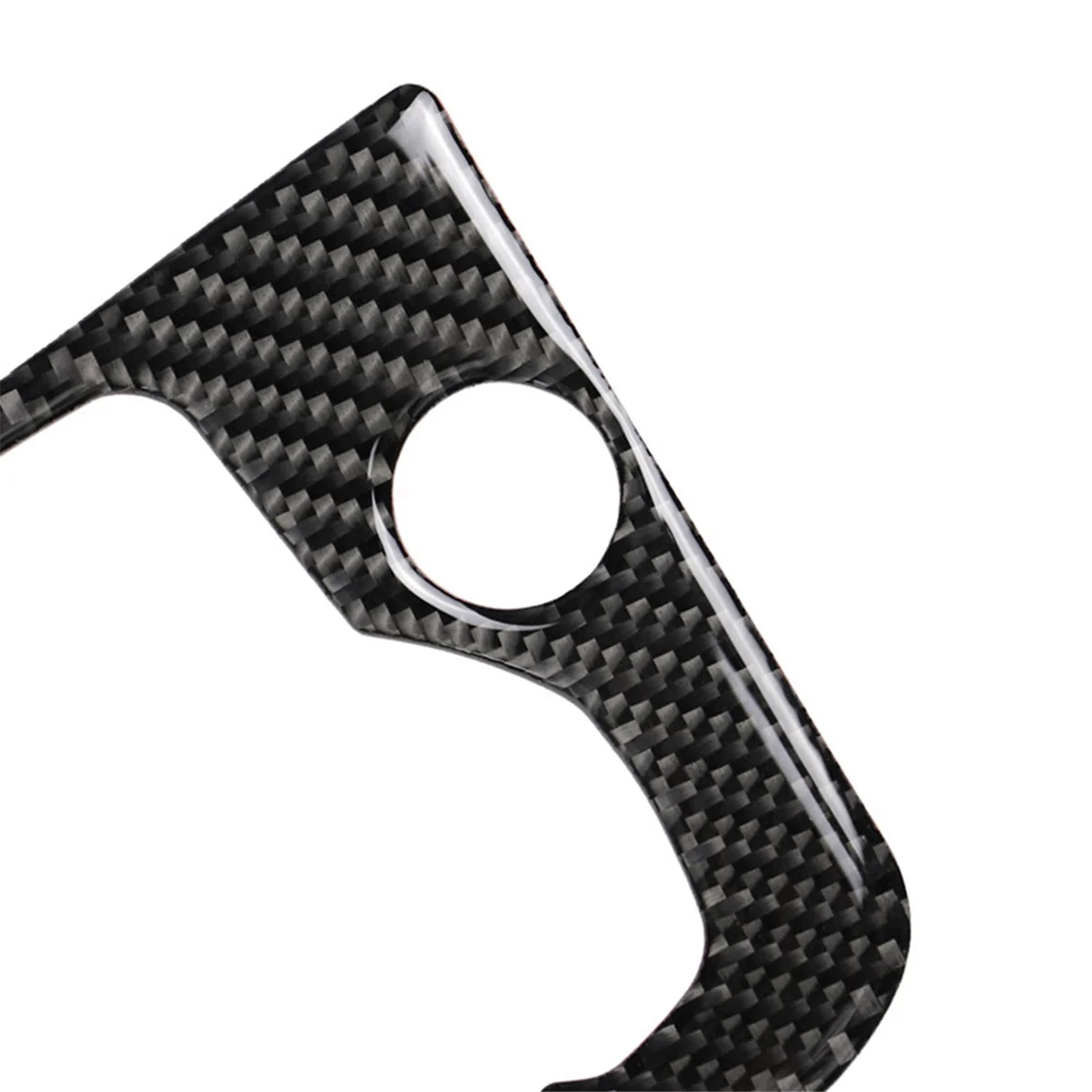 

Прочно автомобильная накладка на центральную консоль из углеродного волокна, мультимедийная панель, подходит для MAZDA 3 Axela, накладка на кнопку автомобиля, декоративный привод слева